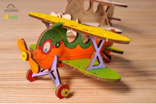3D coloring model «Biplane»